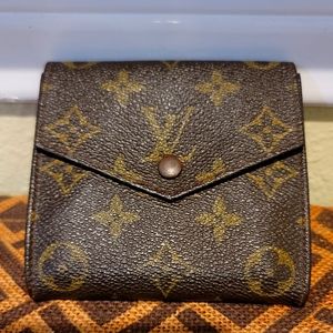 LOUIS VUITTONMONOGRAM CANVAS MONNAIE DOUBLE SNAP WALLET